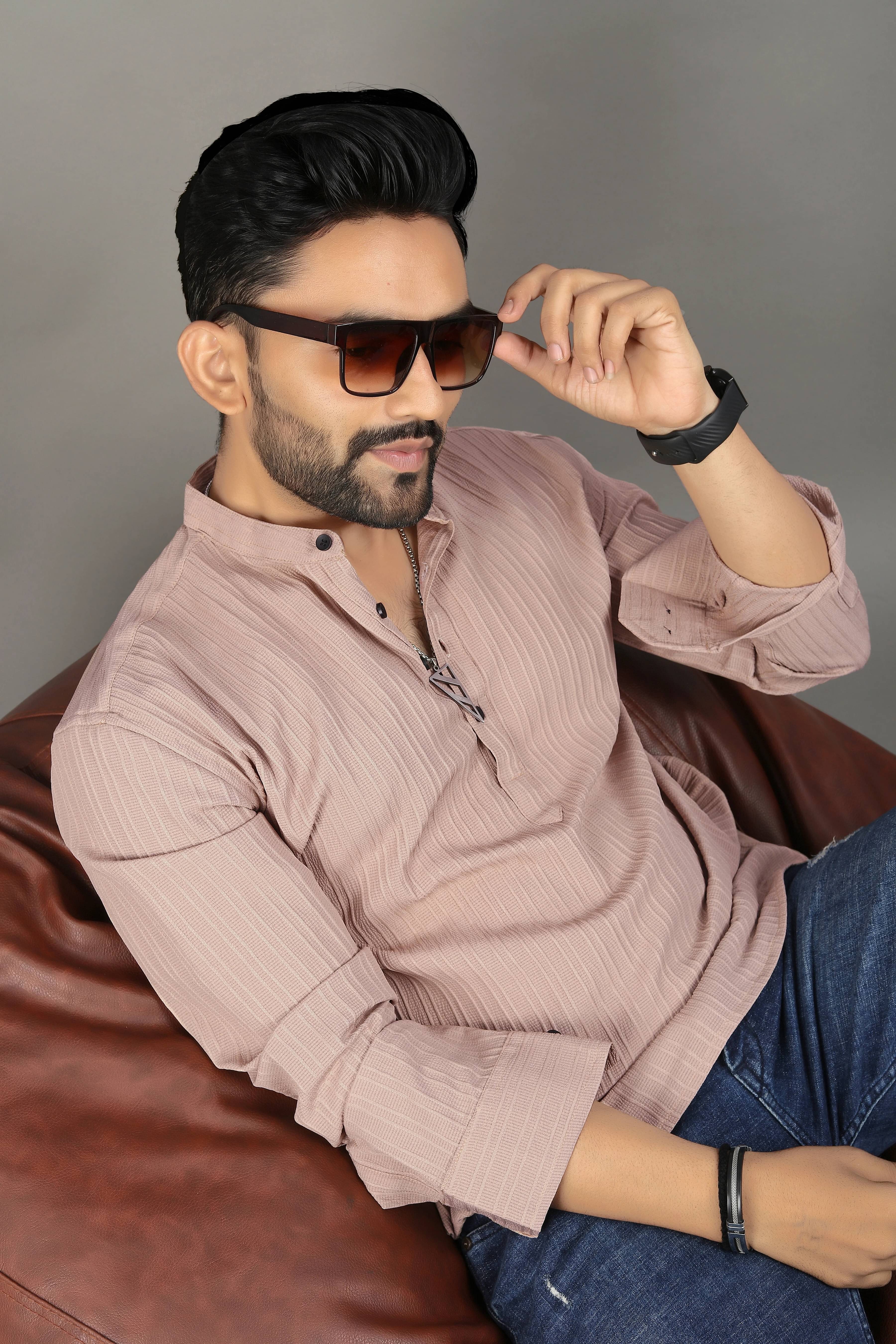     			SOPANI Beige Cotton Blend Men's Regular Kurta ( Pack of 1 )