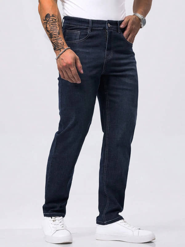 Stylefabs Regular Fit Clean Look Men's Jeans - Blue ( Pack of 1 ) - Jeans | Buy online on ZillyBuy