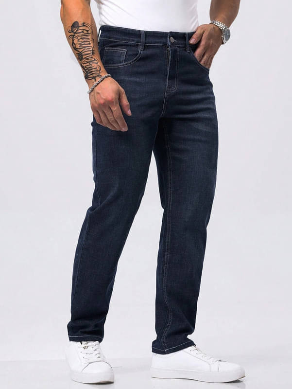 Stylefabs Regular Fit Clean Look Men's Jeans - Blue ( Pack of 1 ) Stylefabs Regular Fit Clean Look Men's Jeans - Blue ( Pack of 1 )