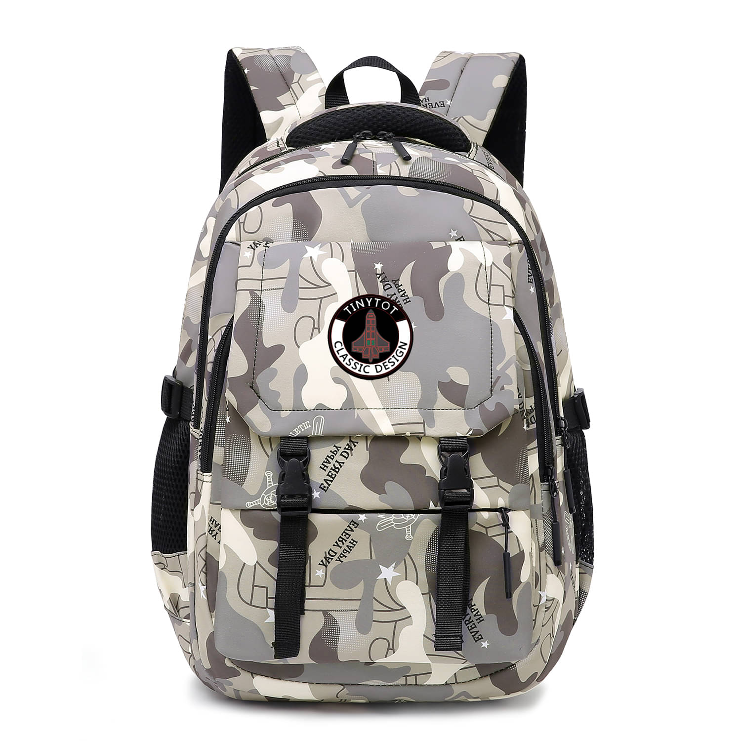     			Tinytot Beige Polyester Backpack For Kids