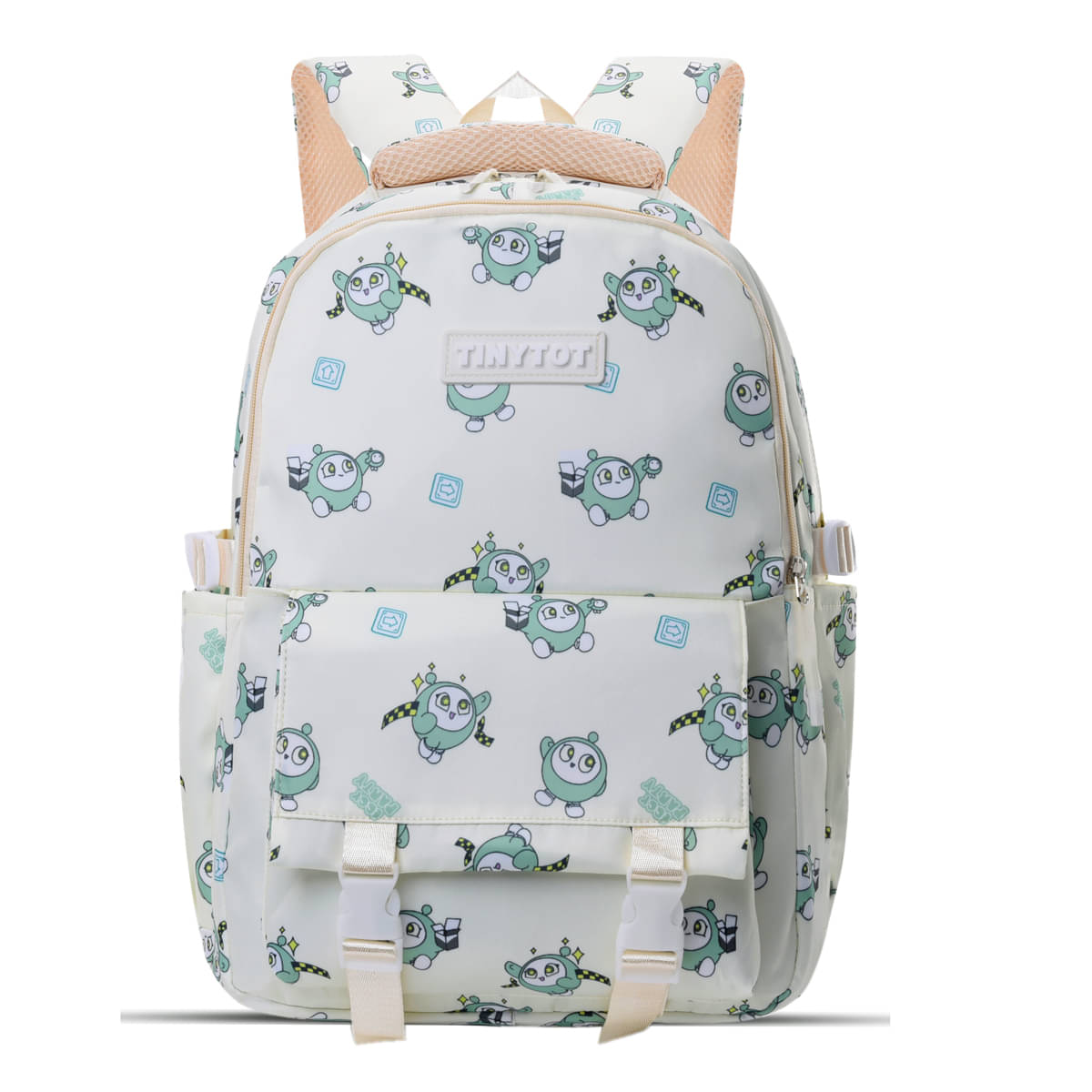     			Tinytot Beige Polyester Backpack For Kids