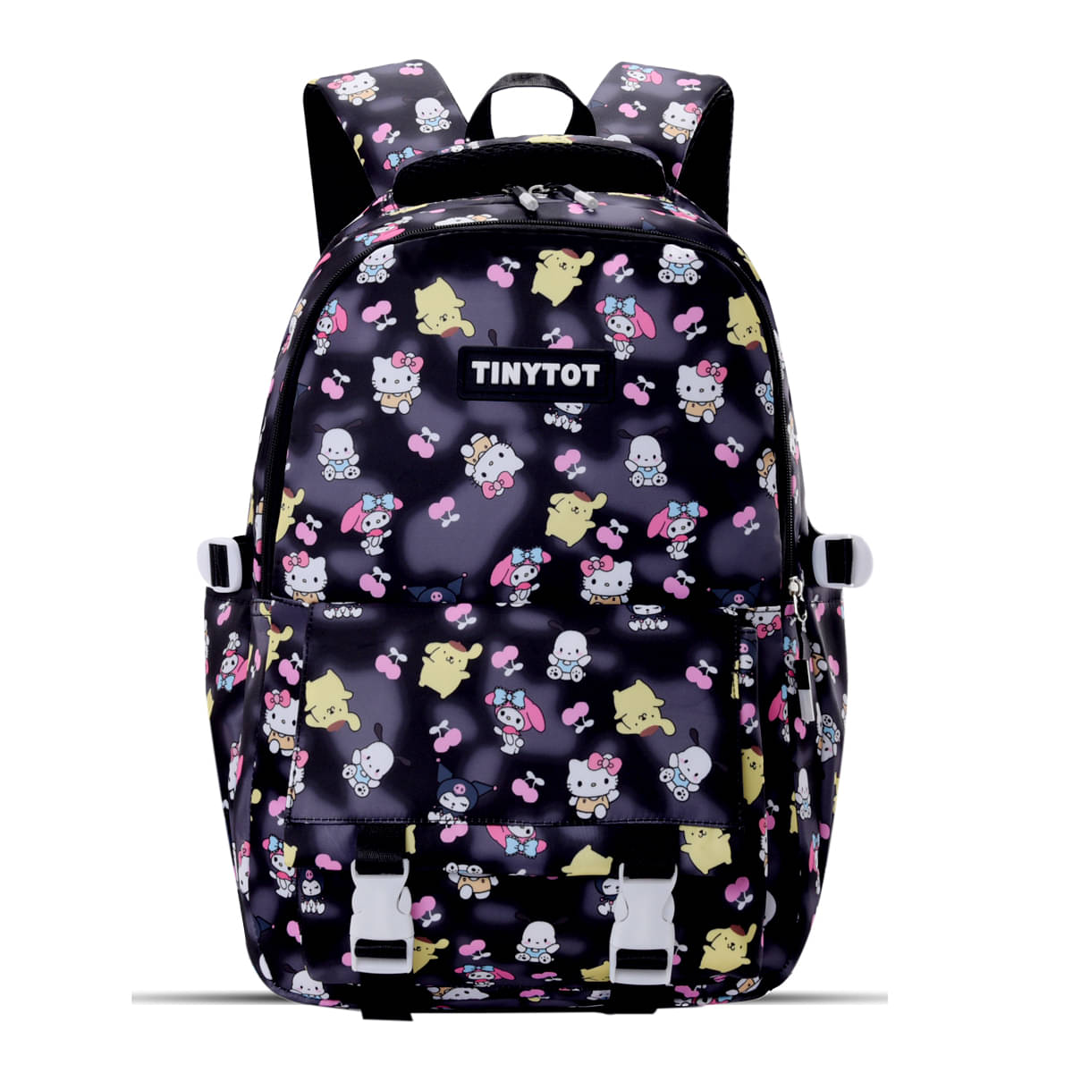     			Tinytot Black Polyester Backpack For Kids