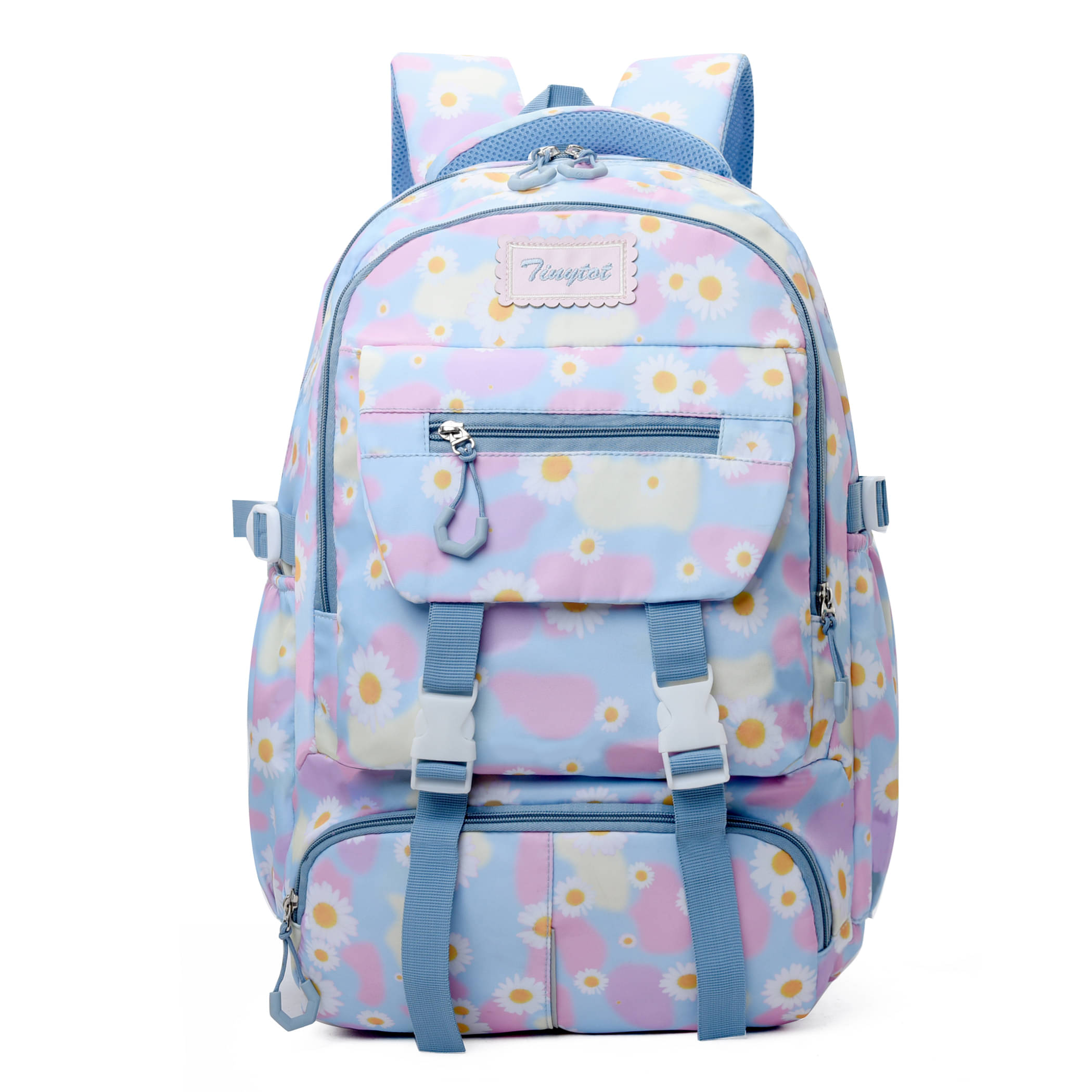     			Tinytot Blue Polyester Backpack For Kids