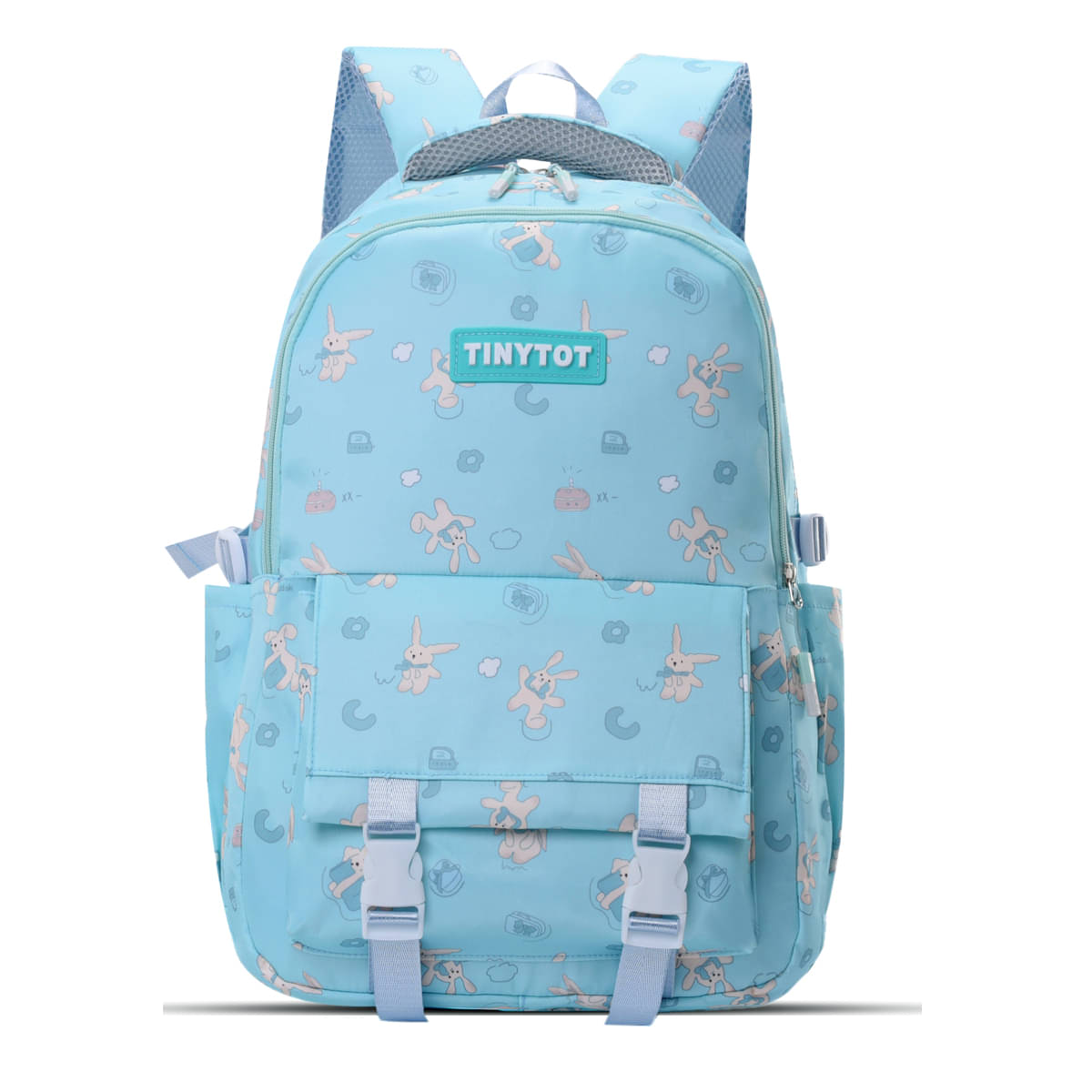     			Tinytot Light Blue Polyester Backpack For Kids