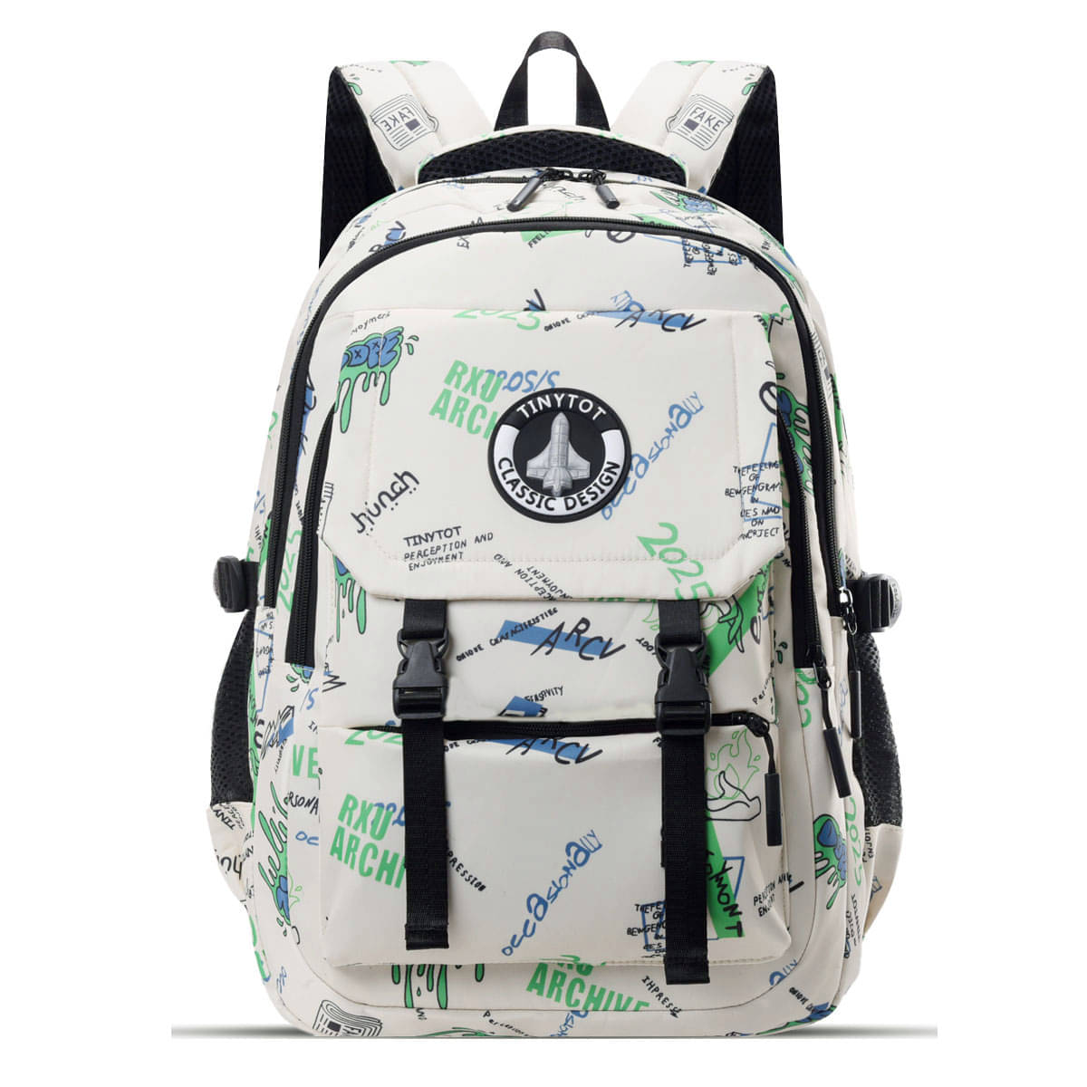 Tinytot Multicolor Polyester Backpack For Kids     			Tinytot Multicolor Polyester Backpack For Kids