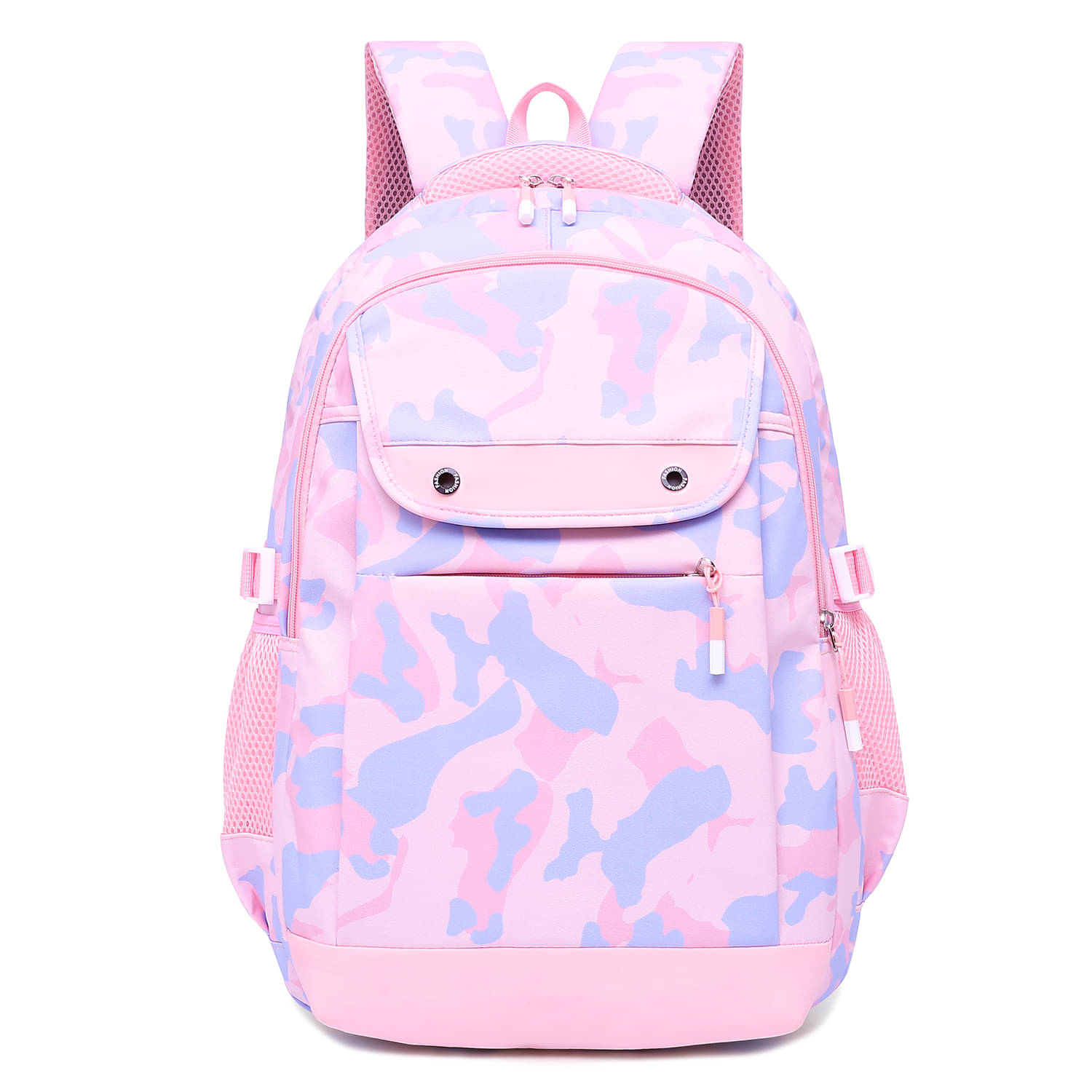     			Tinytot Peach Polyester Backpack For Kids