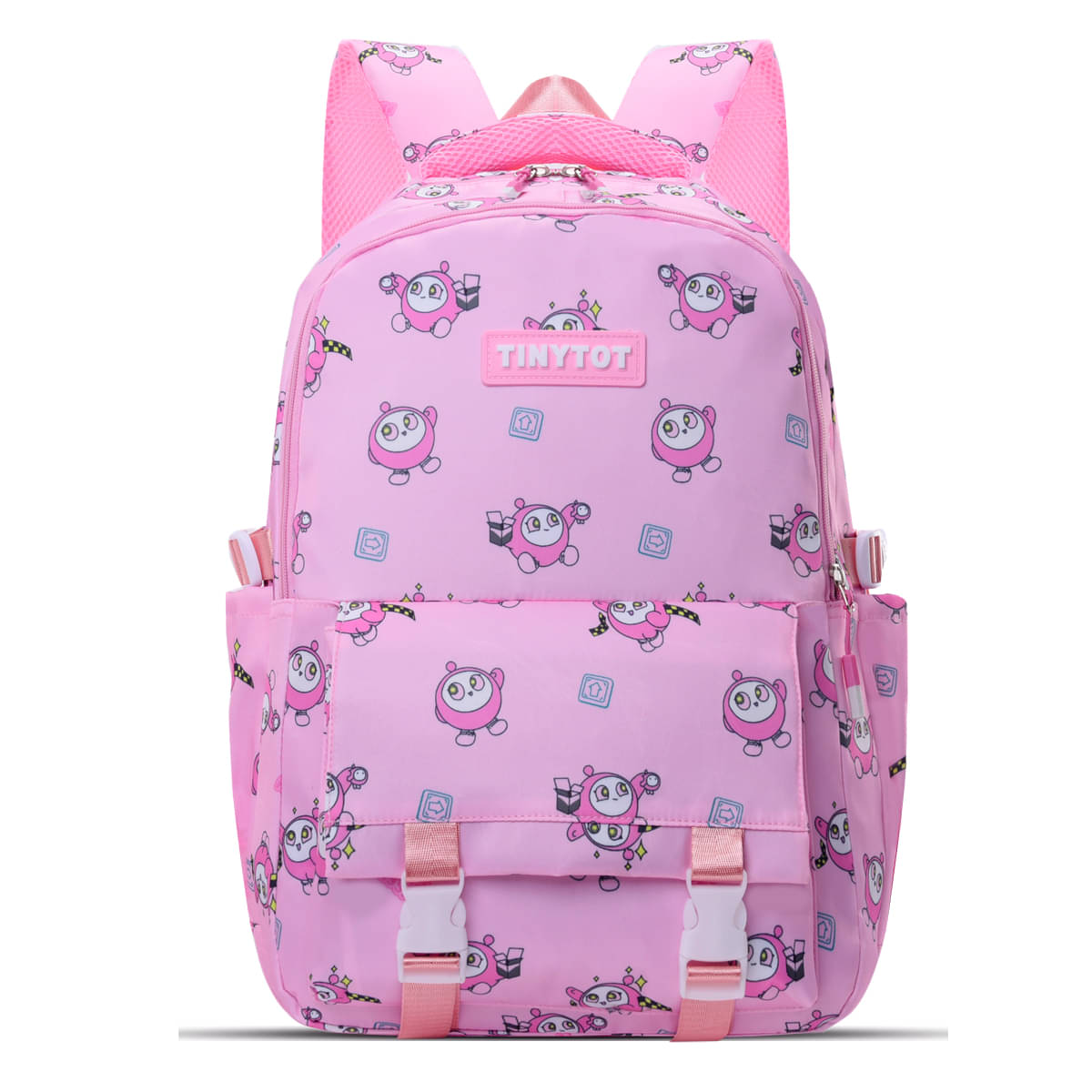     			Tinytot Pink Polyester Backpack For Kids