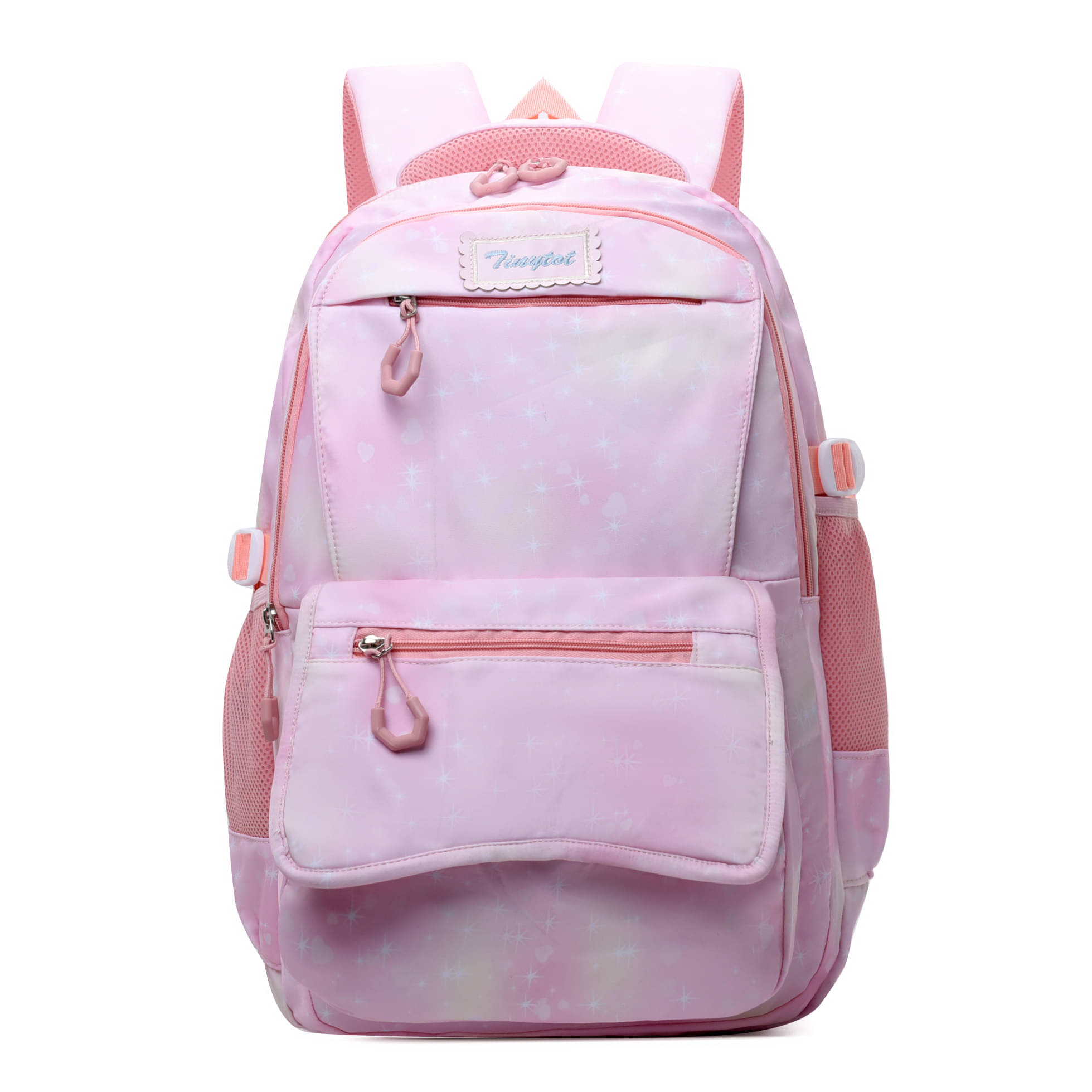 Tinytot Pink Polyester Backpack For Kids Tinytot Pink Polyester Backpack For Kids
