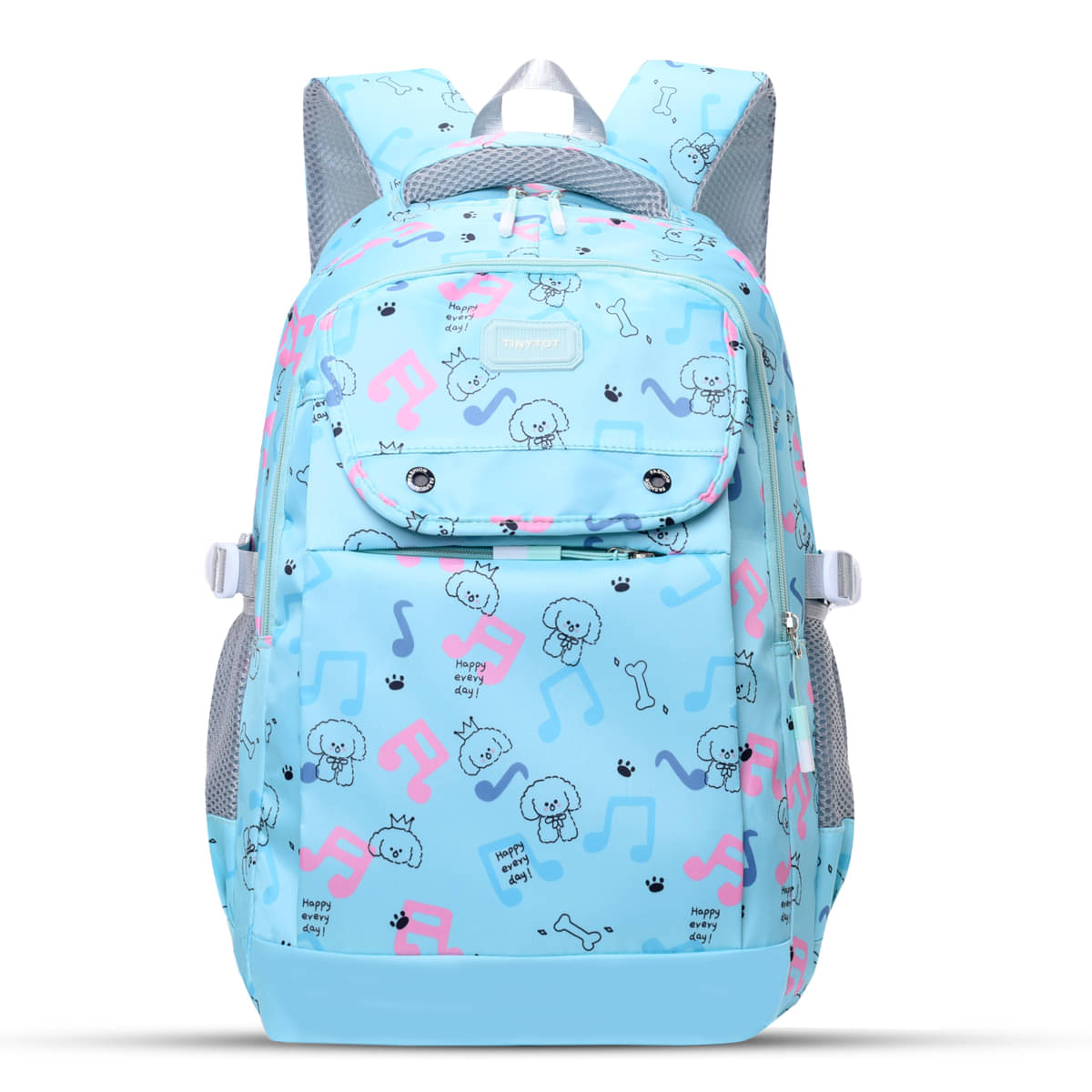     			Tinytot Turquoise Polyester Backpack For Kids