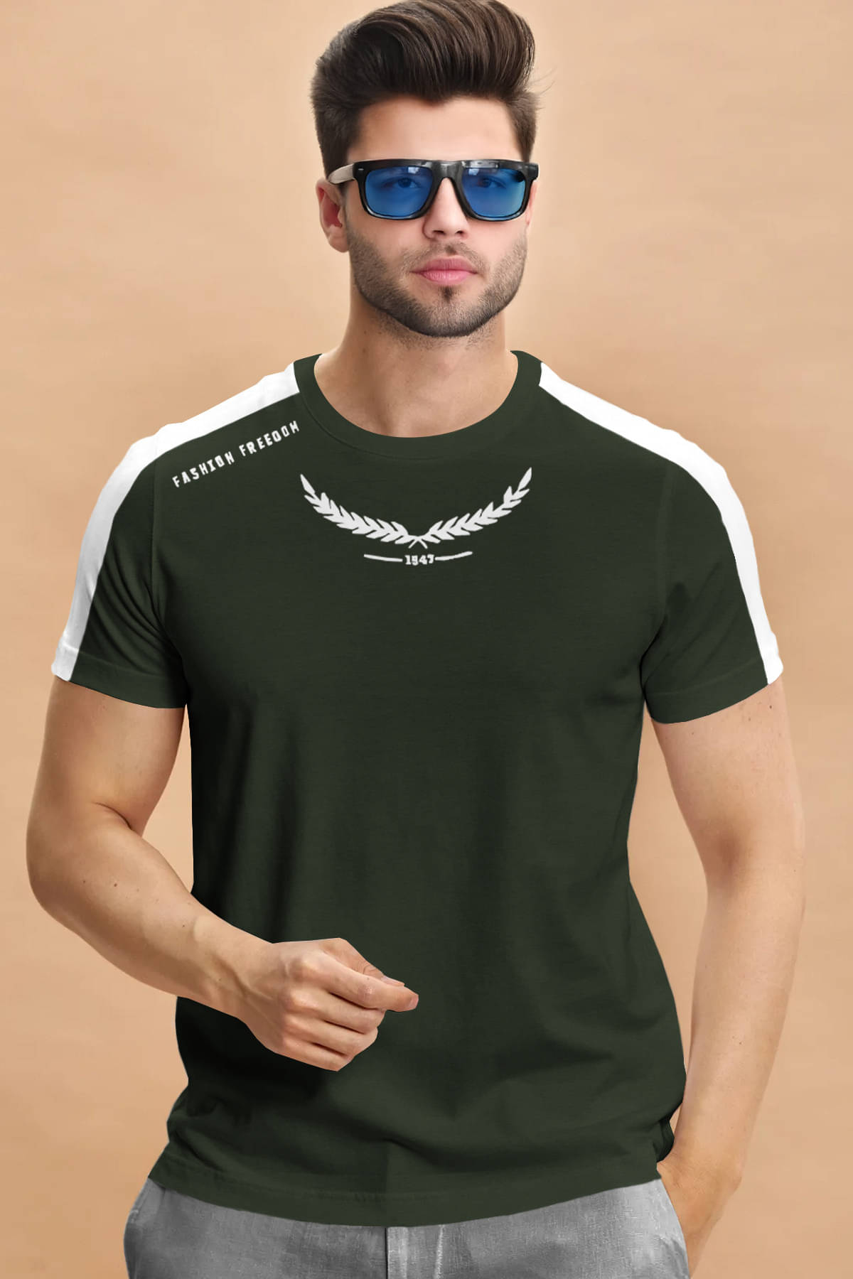 Tripr Men Cotton Blend Regular Fit Printed T-Shirt ( Multicolor ) Tripr Men Cotton Blend Regular Fit Printed T-Shirt ( Multicolor )