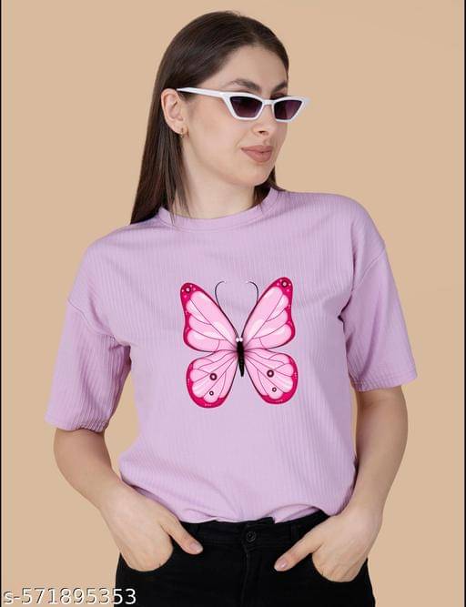     			Wexam Style Women's Cotton Blend Regular Top ( Lavender )