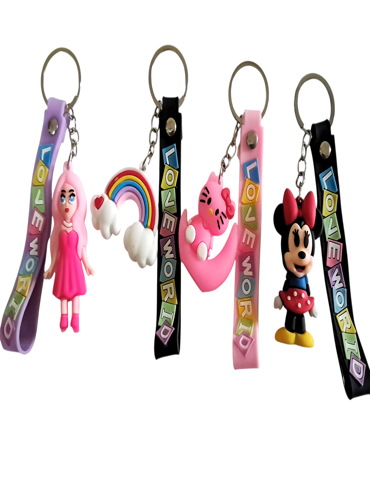     			grethe Multi Color Key Chain ( Pack of 4 )