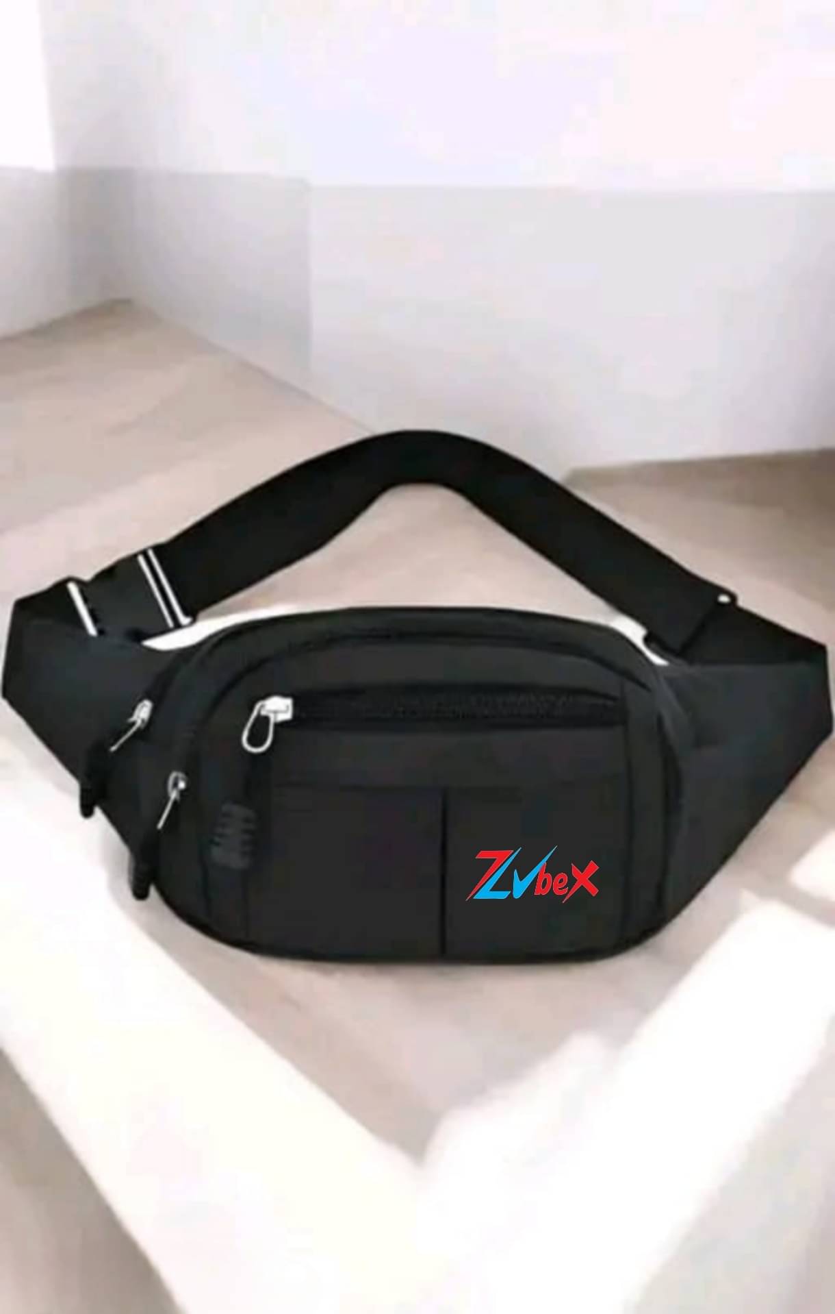     			zubex ZUBEX WAIST BAG Nylon Black Waist Pouch