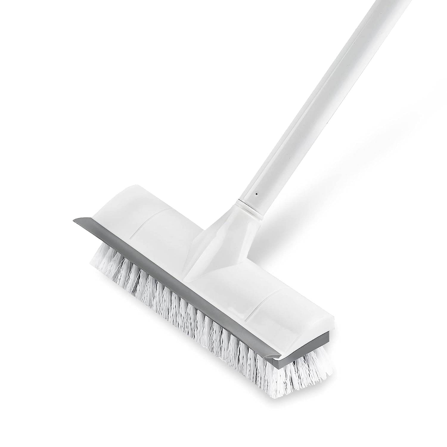     			2 in 1 Bathroom Cleaning Brush with Wiper and Long Alloy Steel Handle