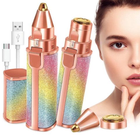 2-in-1 Rechargeable Eyebrow Epilators For Women, Facial Hair Removal Eyebrow Tri Eyebrow Trimmer Multicolor Cordless Eyebrow Trimmer With 120 minutes Runtime     			2-in-1 Rechargeable Eyebrow Epilators For Women, Facial Hair Removal Eyebrow Tri Eyebrow Trimmer Multicolor Cordless Eyebrow Trimmer With 120 minutes Runtime