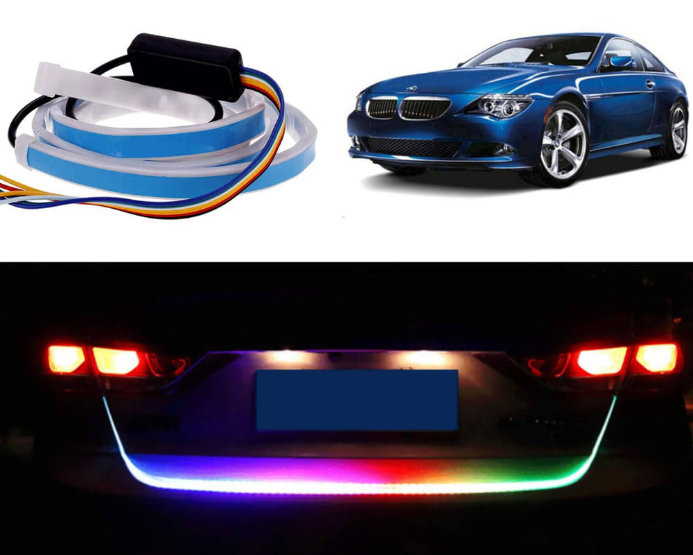 48Inch Ice Blue & Red DRL LED Brake with Side Turn Signal & Parking Indication Trunk,Boot,Dicky Light For 6 Series 48Inch Ice Blue & Red DRL LED Brake with Side Turn Signal & Parking Indication Trunk,Boot,Dicky Light For 6 Series