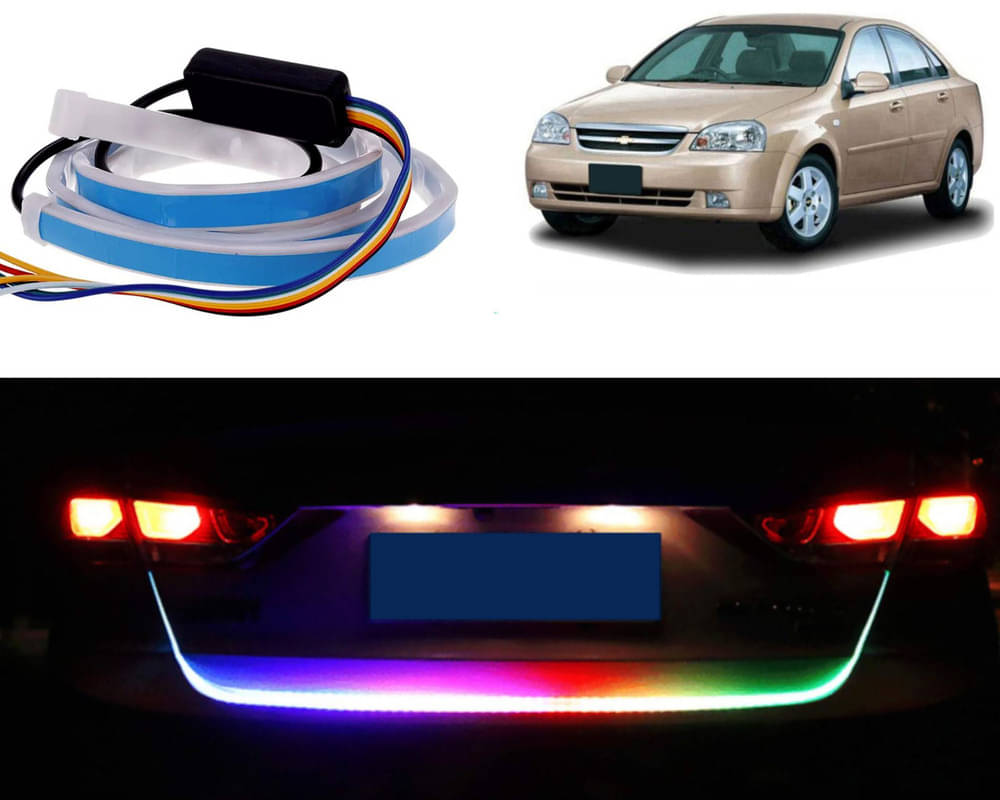    			48Inch Ice Blue & Red DRL LED Brake with Side Turn Signal & Parking Indication Trunk,Boot,Dicky Light For Optra