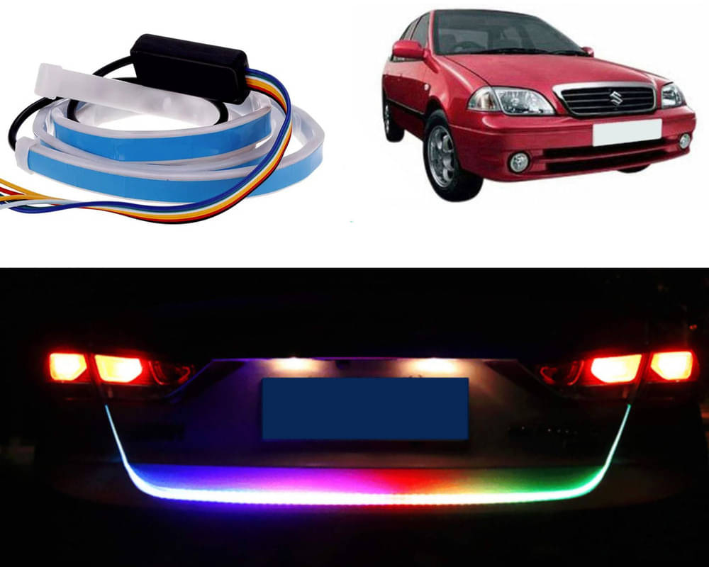 48Inch Ice Blue & Red DRL LED Brake with Side Turn Signal & Parking Indication Trunk,Boot,Dicky Light For Esteem 48Inch Ice Blue & Red DRL LED Brake with Side Turn Signal & Parking Indication Trunk,Boot,Dicky Light For Esteem