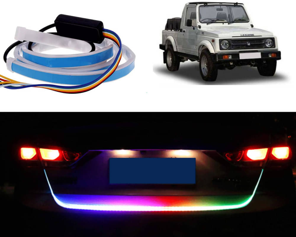 48Inch Ice Blue & Red DRL LED Brake with Side Turn Signal & Parking Indication Trunk,Boot,Dicky Light For Gypsy King 48Inch Ice Blue & Red DRL LED Brake with Side Turn Signal & Parking Indication Trunk,Boot,Dicky Light For Gypsy King