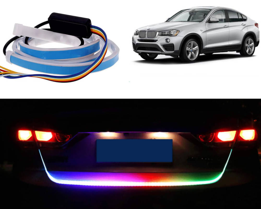 48Inch Ice Blue & Red DRL LED Brake with Side Turn Signal & Parking Indication Trunk,Boot,Dicky Light For X4 48Inch Ice Blue & Red DRL LED Brake with Side Turn Signal & Parking Indication Trunk,Boot,Dicky Light For X4