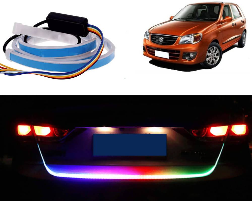 48Inch Ice Blue & Red DRL LED Brake with Side Turn Signal & Parking Indication Trunk,Boot,Dicky Light For Alto K10 48Inch Ice Blue & Red DRL LED Brake with Side Turn Signal & Parking Indication Trunk,Boot,Dicky Light For Alto K10