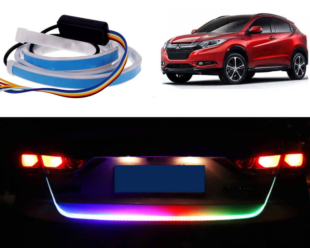 48Inch Ice Blue & Red DRL LED Brake with Side Turn Signal & Parking Indication Trunk,Boot,Dicky Light For BRV 48Inch Ice Blue & Red DRL LED Brake with Side Turn Signal & Parking Indication Trunk,Boot,Dicky Light For BRV
