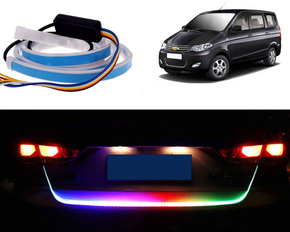     			48Inch Ice Blue & Red DRL LED Brake with Side Turn Signal & Parking Indication Trunk,Boot,Dicky Light For Enjoy