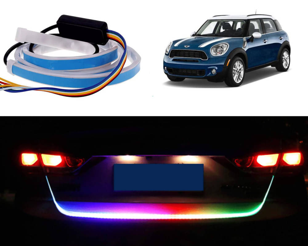     			48Inch Ice Blue & Red DRL LED Brake with Side Turn Signal & Parking Indication Trunk,Boot,Dicky Light For Countryman