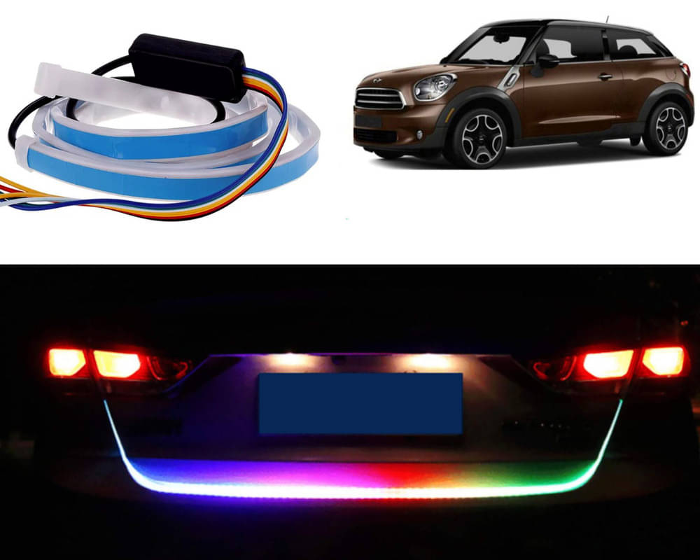 48Inch Ice Blue & Red DRL LED Brake with Side Turn Signal & Parking Indication Trunk,Boot,Dicky Light For Paceman 48Inch Ice Blue & Red DRL LED Brake with Side Turn Signal & Parking Indication Trunk,Boot,Dicky Light For Paceman