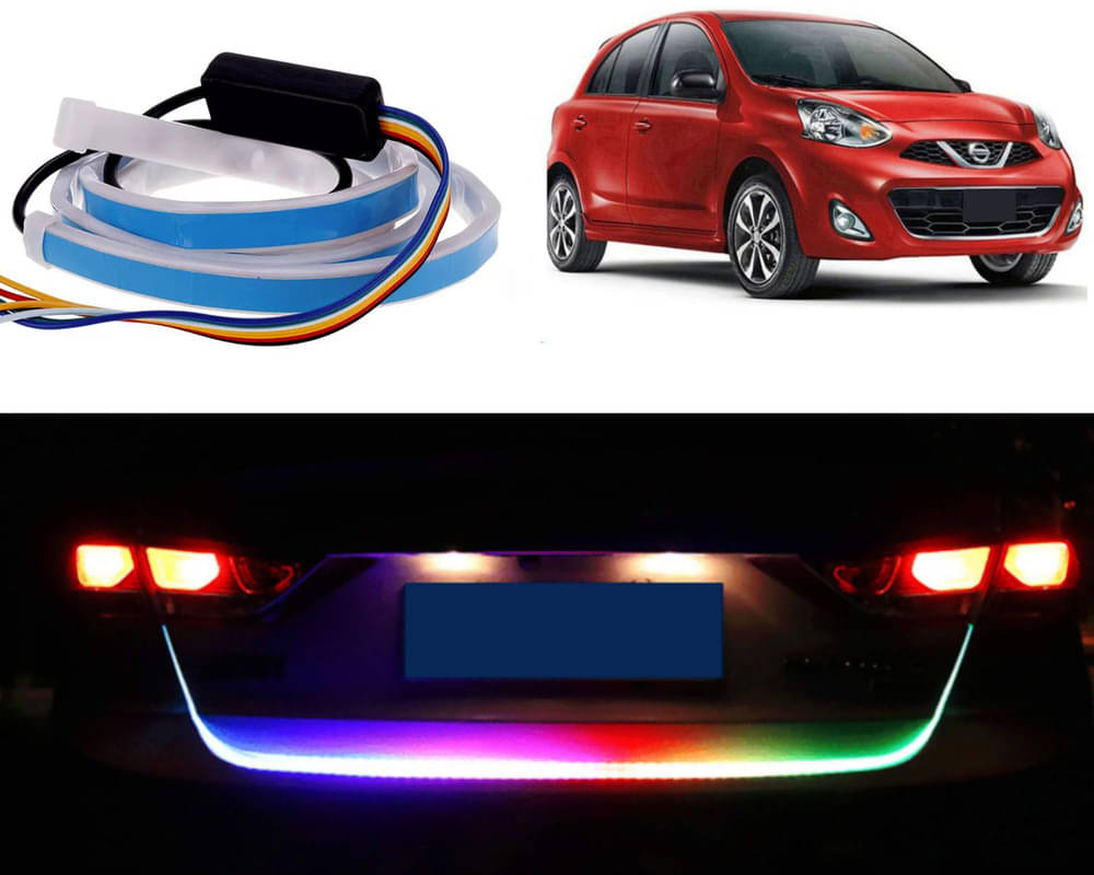 48Inch Ice Blue & Red DRL LED Brake with Side Turn Signal & Parking Indication Trunk,Boot,Dicky Light For Micra 2015 48Inch Ice Blue & Red DRL LED Brake with Side Turn Signal & Parking Indication Trunk,Boot,Dicky Light For Micra 2015