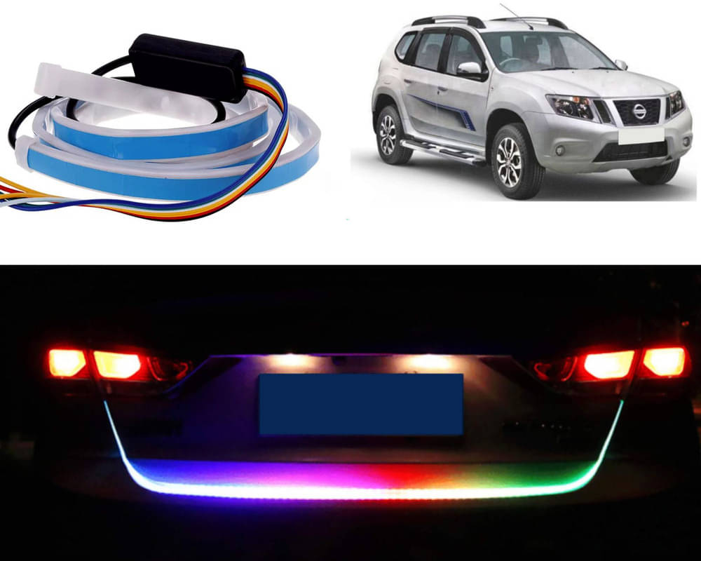     			48Inch Ice Blue & Red DRL LED Brake with Side Turn Signal & Parking Indication Trunk,Boot,Dicky Light For Terrano