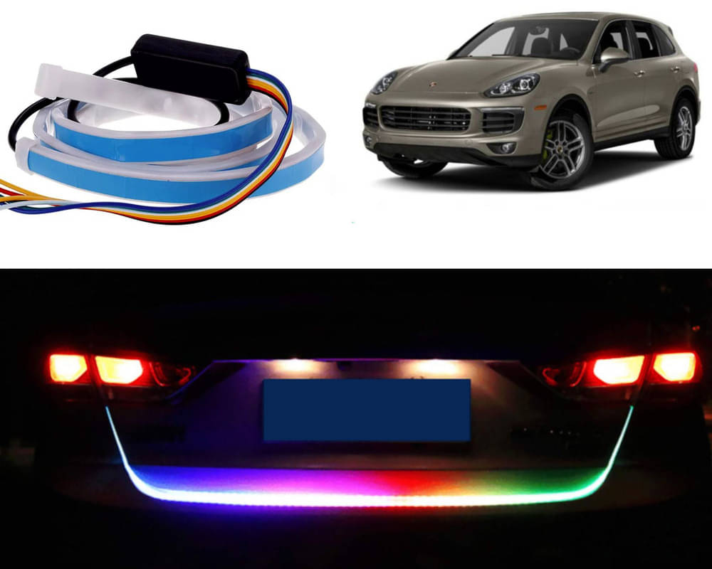 48Inch Ice Blue & Red DRL LED Brake with Side Turn Signal & Parking Indication Trunk,Boot,Dicky Light For Cayenne E-Hybrid     			48Inch Ice Blue & Red DRL LED Brake with Side Turn Signal & Parking Indication Trunk,Boot,Dicky Light For Cayenne E-Hybrid