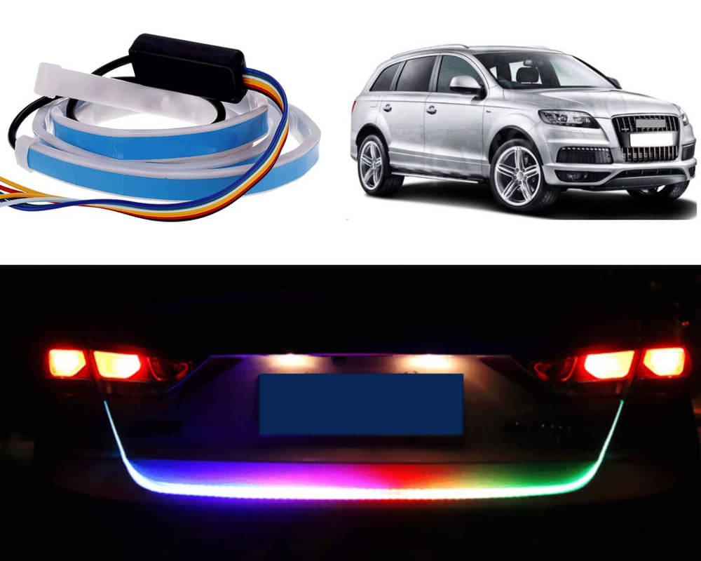 48Inch Ice Blue & Red DRL LED Brake with Side Turn Signal & Parking Indication Trunk,Boot,Dicky Light For Q7 48Inch Ice Blue & Red DRL LED Brake with Side Turn Signal & Parking Indication Trunk,Boot,Dicky Light For Q7