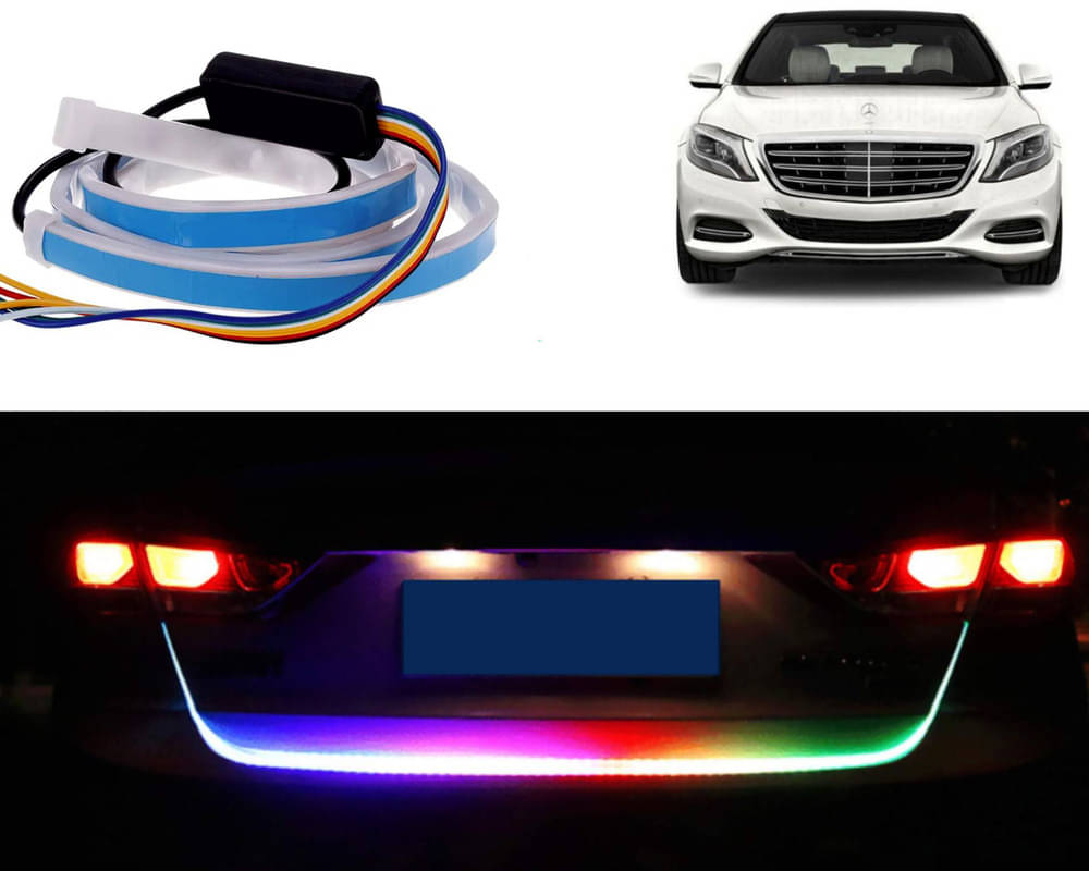 48Inch Ice Blue & Red DRL LED Brake with Side Turn Signal & Parking Indication Trunk,Boot,Dicky Light For Benz S Class 48Inch Ice Blue & Red DRL LED Brake with Side Turn Signal & Parking Indication Trunk,Boot,Dicky Light For Benz S Class