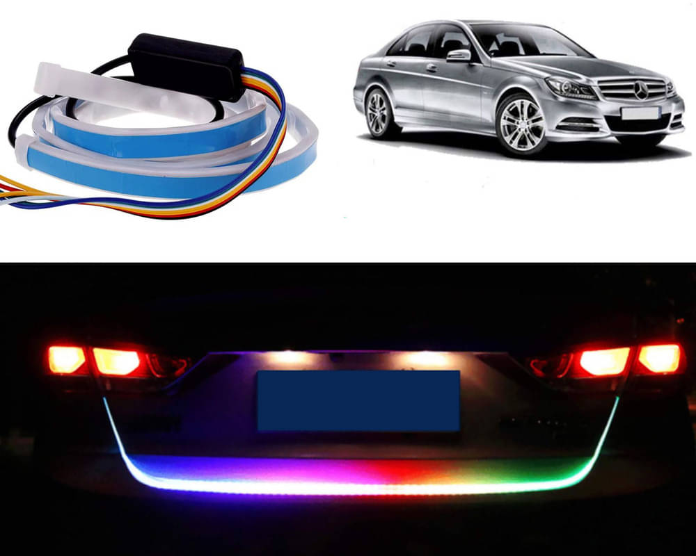 48Inch Ice Blue & Red DRL LED Brake with Side Turn Signal & Parking Indication Trunk,Boot,Dicky Light For C180 48Inch Ice Blue & Red DRL LED Brake with Side Turn Signal & Parking Indication Trunk,Boot,Dicky Light For C180