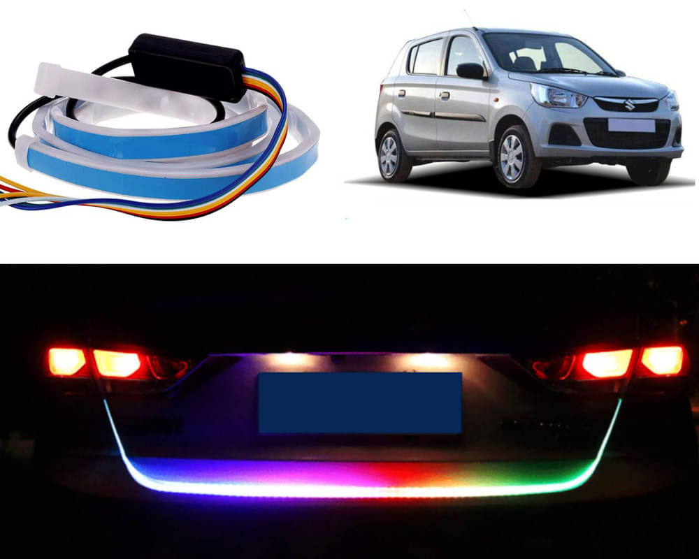 48Inch Ice Blue & Red DRL LED Brake with Side Turn Signal & Parking Indication Trunk,Boot,Dicky Light For Alto K10 2018 48Inch Ice Blue & Red DRL LED Brake with Side Turn Signal & Parking Indication Trunk,Boot,Dicky Light For Alto K10 2018