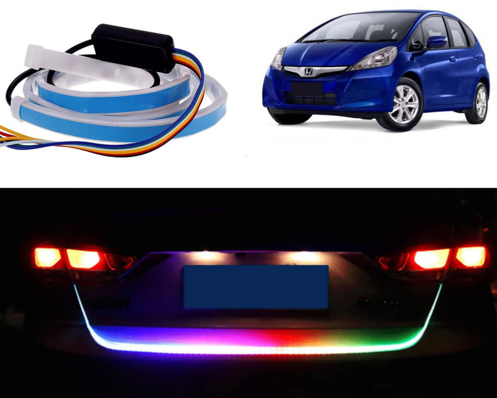 48Inch Ice Blue & Red DRL LED Brake with Side Turn Signal & Parking Indication Trunk,Boot,Dicky Light For Jazz 48Inch Ice Blue & Red DRL LED Brake with Side Turn Signal & Parking Indication Trunk,Boot,Dicky Light For Jazz