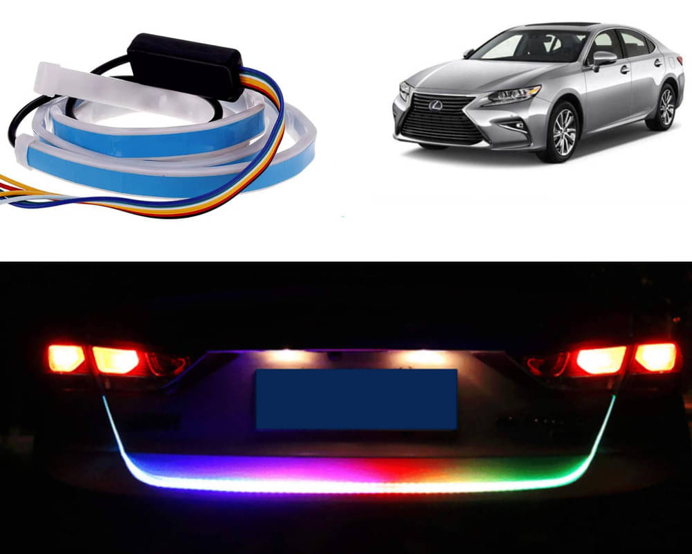 48Inch Ice Blue & Red DRL LED Brake with Side Turn Signal & Parking Indication Trunk,Boot,Dicky Light For ES 48Inch Ice Blue & Red DRL LED Brake with Side Turn Signal & Parking Indication Trunk,Boot,Dicky Light For ES