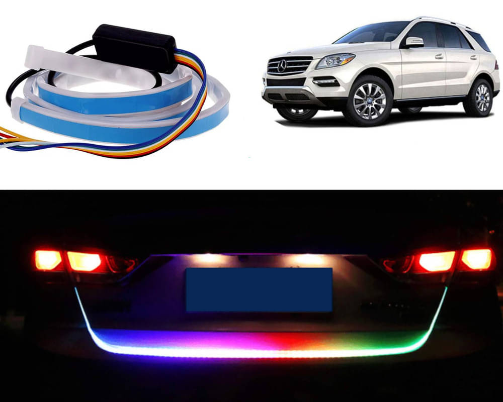     			48Inch Ice Blue & Red DRL LED Brake with Side Turn Signal & Parking Indication Trunk,Boot,Dicky Light For Benz ML350