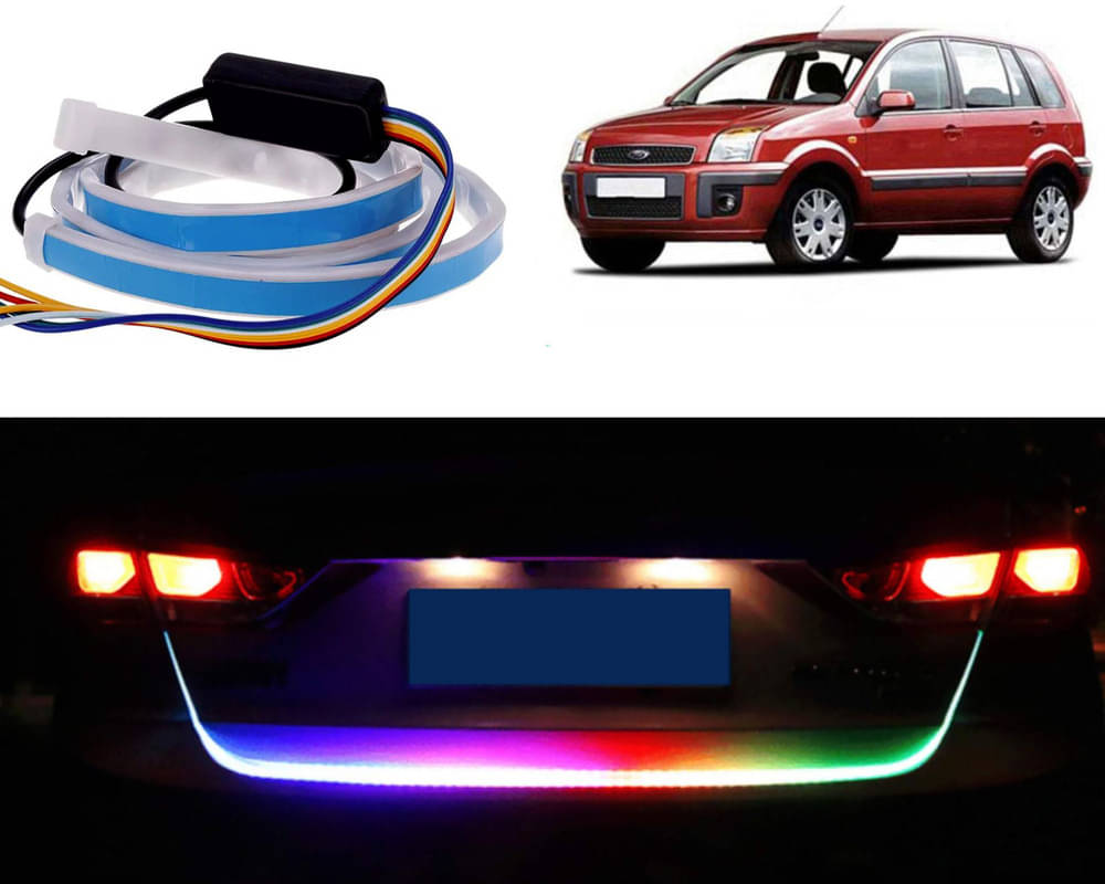 48Inch Ice Blue & Red DRL LED Brake with Side Turn Signal & Parking Indication Trunk,Boot,Dicky Light For Fusion 48Inch Ice Blue & Red DRL LED Brake with Side Turn Signal & Parking Indication Trunk,Boot,Dicky Light For Fusion