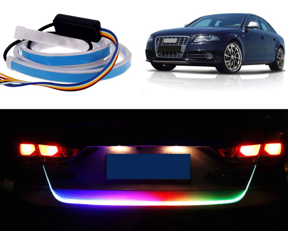 48Inch Ice Blue & Red DRL LED Brake with Side Turn Signal & Parking Indication Trunk,Boot,Dicky Light For S4 48Inch Ice Blue & Red DRL LED Brake with Side Turn Signal & Parking Indication Trunk,Boot,Dicky Light For S4