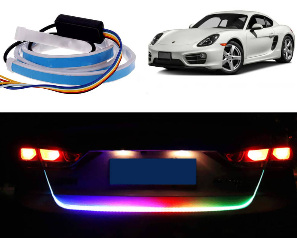 48Inch Ice Blue & Red DRL LED Brake with Side Turn Signal & Parking Indication Trunk,Boot,Dicky Light For Cayman 48Inch Ice Blue & Red DRL LED Brake with Side Turn Signal & Parking Indication Trunk,Boot,Dicky Light For Cayman