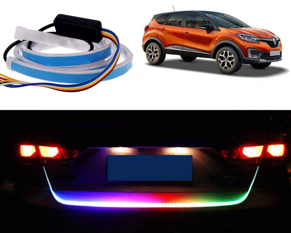 48Inch Ice Blue & Red DRL LED Brake with Side Turn Signal & Parking Indication Trunk,Boot,Dicky Light For Capture 48Inch Ice Blue & Red DRL LED Brake with Side Turn Signal & Parking Indication Trunk,Boot,Dicky Light For Capture