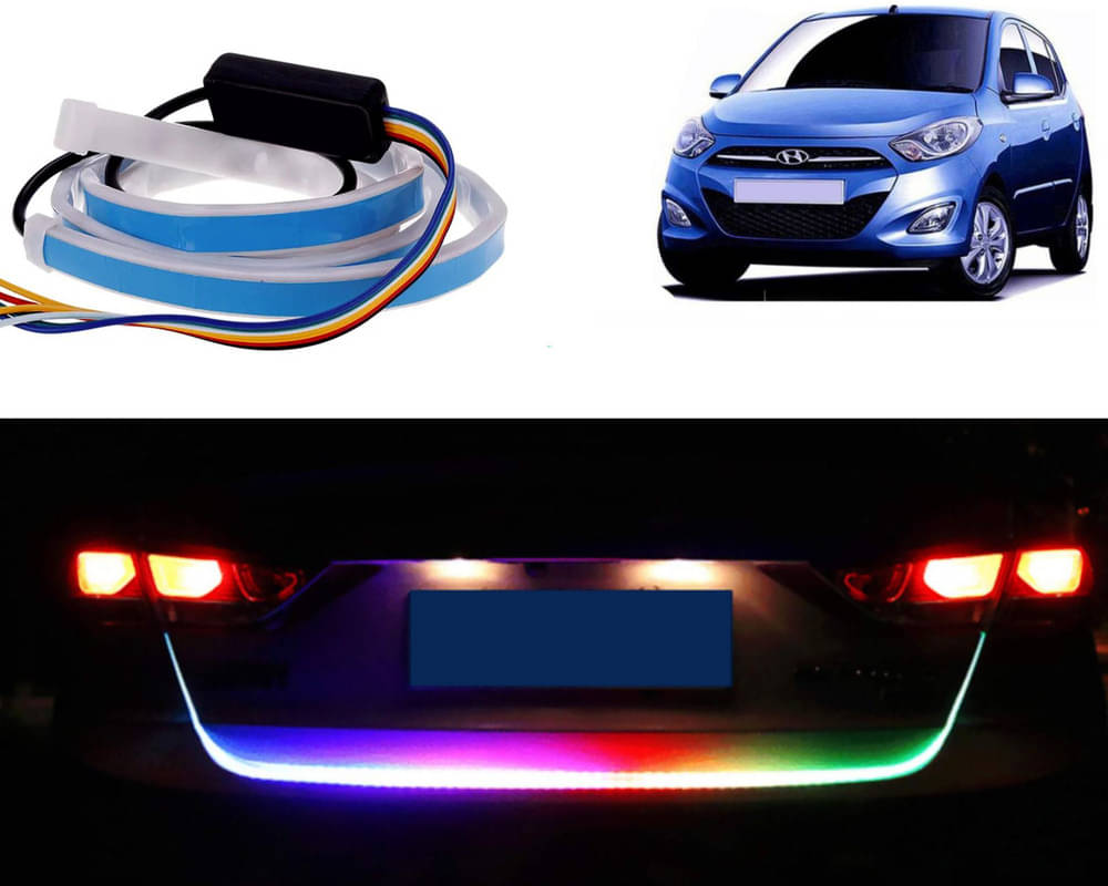 48Inch Ice Blue & Red DRL LED Brake with Side Turn Signal & Parking Indication Trunk,Boot,Dicky Light For I10 Type-2 48Inch Ice Blue & Red DRL LED Brake with Side Turn Signal & Parking Indication Trunk,Boot,Dicky Light For I10 Type-2