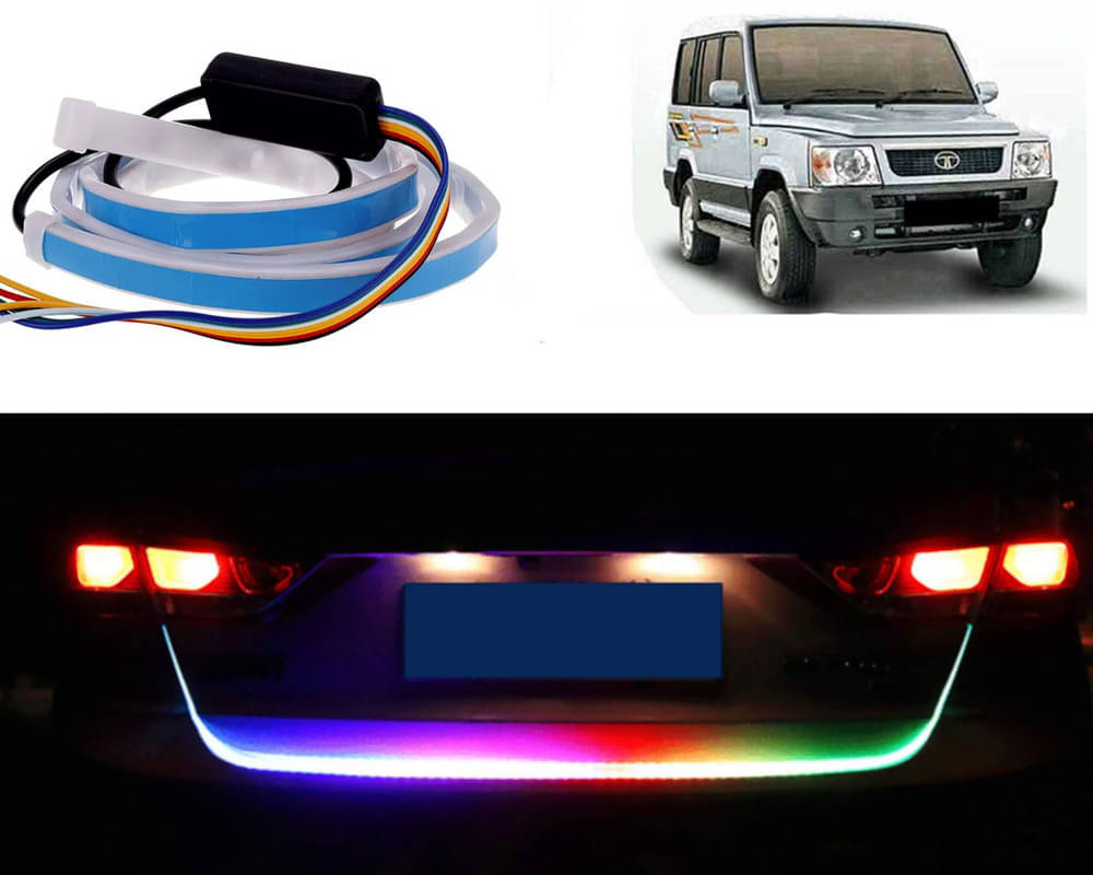48Inch Ice Blue & Red DRL LED Brake with Side Turn Signal & Parking Indication Trunk,Boot,Dicky Light For Sumo Victa 48Inch Ice Blue & Red DRL LED Brake with Side Turn Signal & Parking Indication Trunk,Boot,Dicky Light For Sumo Victa
