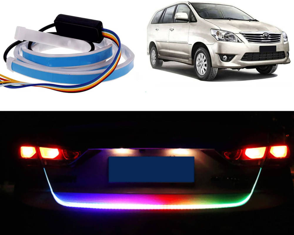 48Inch Ice Blue & Red DRL LED Brake with Side Turn Signal & Parking Indication Trunk,Boot,Dicky Light For Innova 2012-2013 48Inch Ice Blue & Red DRL LED Brake with Side Turn Signal & Parking Indication Trunk,Boot,Dicky Light For Innova 2012-2013