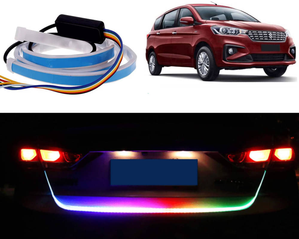 48Inch Ice Blue & Red DRL LED Brake with Side Turn Signal & Parking Indication Trunk,Boot,Dicky Light For Ertiga 2019 48Inch Ice Blue & Red DRL LED Brake with Side Turn Signal & Parking Indication Trunk,Boot,Dicky Light For Ertiga 2019