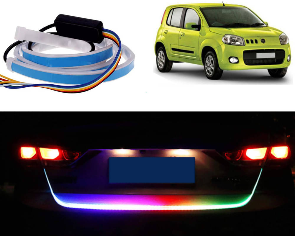 48Inch Ice Blue & Red DRL LED Brake with Side Turn Signal & Parking Indication Trunk,Boot,Dicky Light For Novo Uno 48Inch Ice Blue & Red DRL LED Brake with Side Turn Signal & Parking Indication Trunk,Boot,Dicky Light For Novo Uno