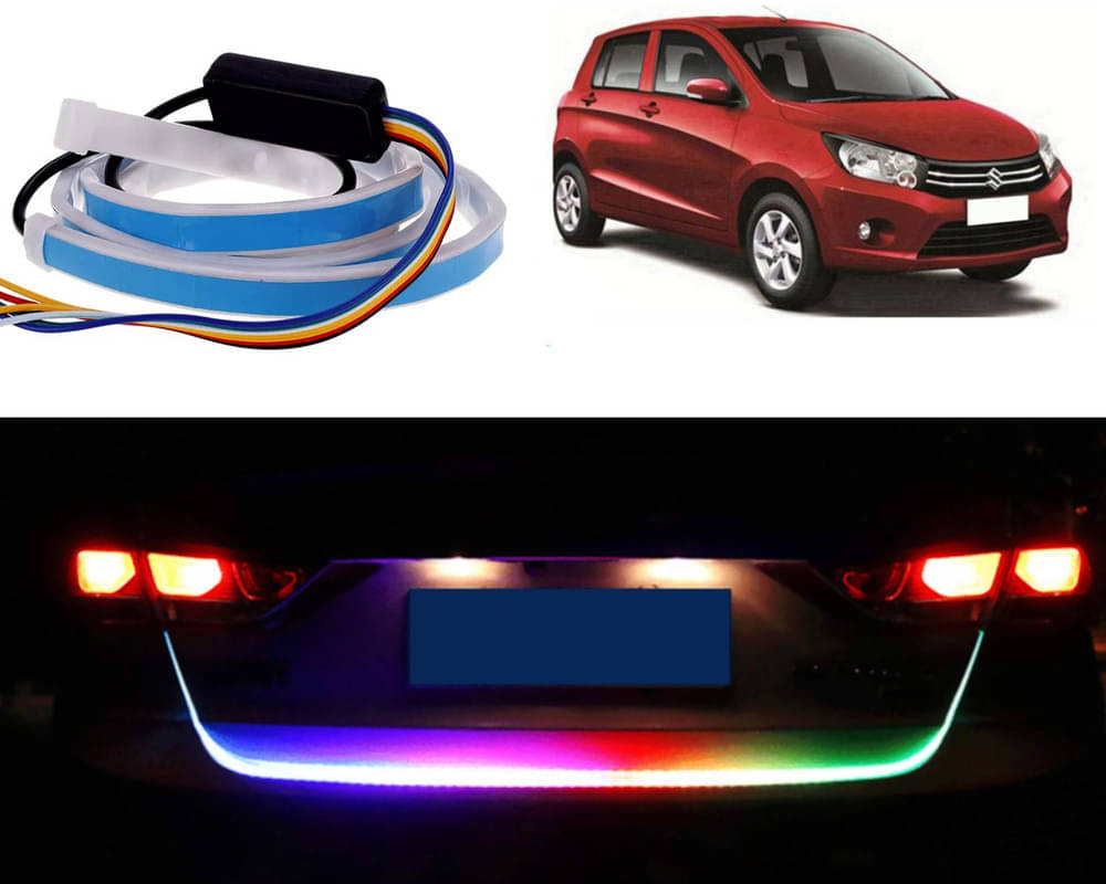 48Inch Ice Blue & Red DRL LED Brake with Side Turn Signal & Parking Indication Trunk,Boot,Dicky Light For Celerio 48Inch Ice Blue & Red DRL LED Brake with Side Turn Signal & Parking Indication Trunk,Boot,Dicky Light For Celerio