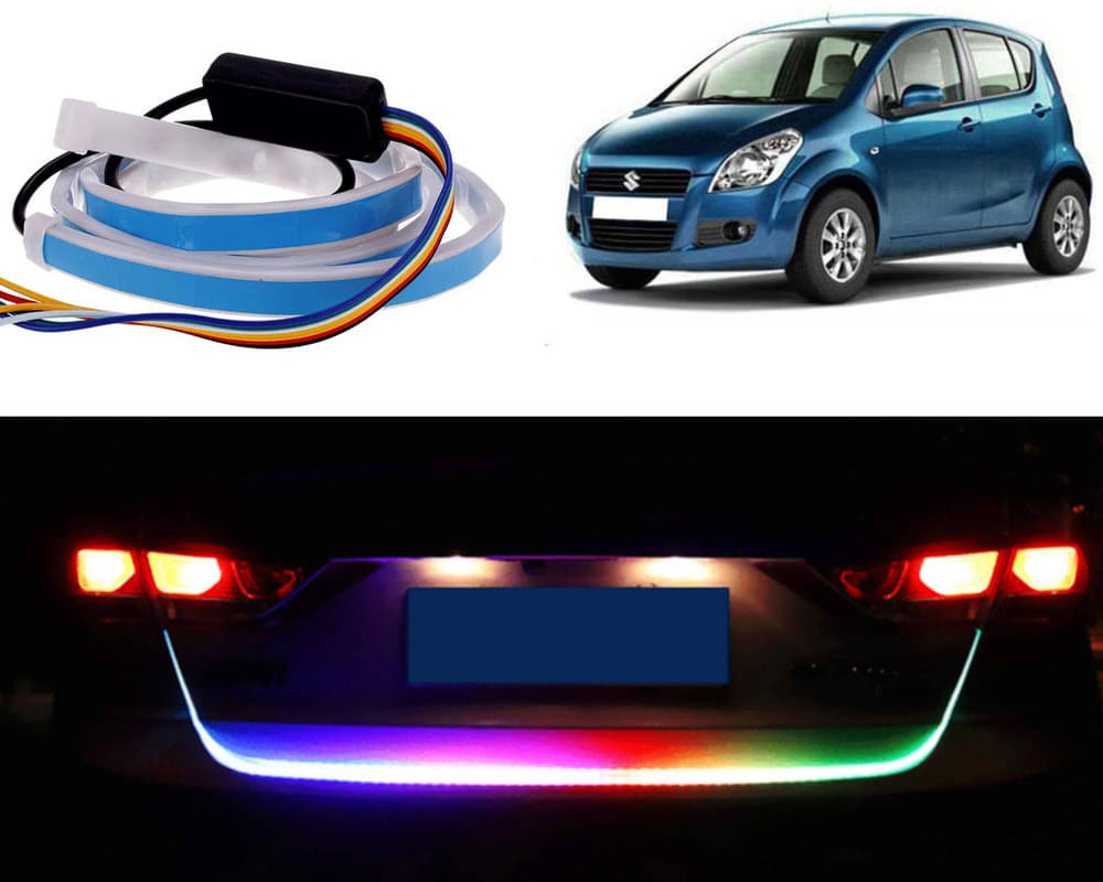     			48Inch Ice Blue & Red DRL LED Brake with Side Turn Signal & Parking Indication Trunk,Boot,Dicky Light For Ritz